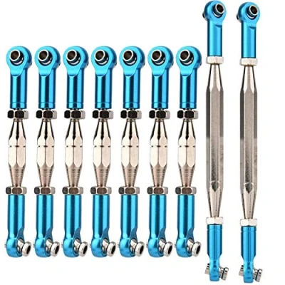 Image de Drfeify Biellettes de Direction en métal pour Voiture RC FY 01/02/03/04/05/07(Blue)