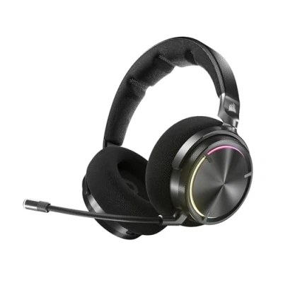 Image de Corsair Virtuoso Max Wireless pour Xbox Casque de Jeu avec Bluetooth Dolby Atmos, L&#039;annulation Active, Microphone Qualité Radiodiffusion, Xbox, PC, Mac, PS5, PS4 Carbone