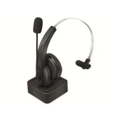 Image de LogiLink BT0059 BT Casque Mono avec Station de Charge, Microphone Noir Standard