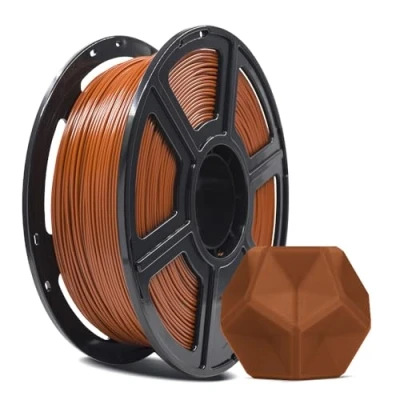 Image de FLASHFORGE Filament PLA PRO pour imprimante 3D, 1,75 mm, bobine de 1 kg, précision dimensionnelle +/ 0,02 mm 3D FDM, meilleure ténacité et pas nœuds (marron)