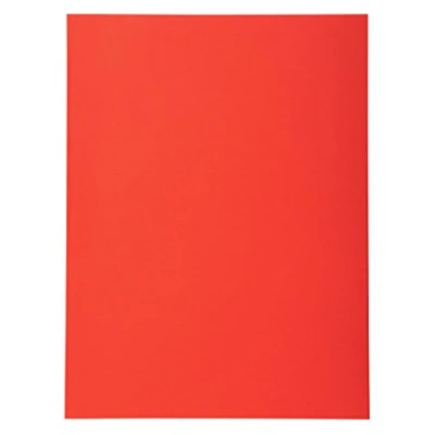 Image de Exacompta Réf. 420012E Paquet de 100 chemises semi rigides Forever® 170 g/m2 100% recyclées et certifiées Ange Bleu dimensions 24 x 32 cm pour format A4 couleur rouge