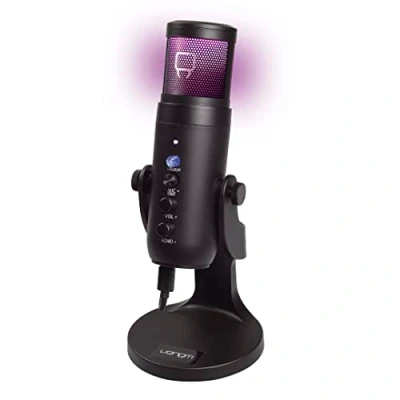 Image de Venom Microphone de streaming cardioïde USB avec grille en maille lumineuse LED (PS5 / PS4 PC)