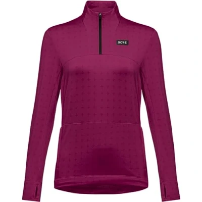 Image de GORE WEAR Maillot Respirant pour femmes, Everyday Thermo, fonctionnel chaud en Polaire, Manches longues, 1/4 zip