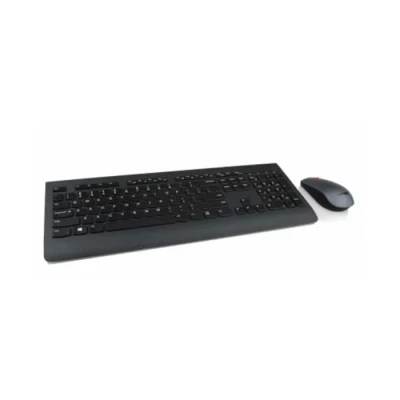 Image de Lenovo 4X30H56806 clavier Souris incluse Universel RF sans fil AZERTY Français Noir Neuf