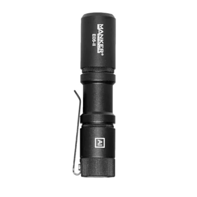 Image de MANKER E05 II Lampe de poche rechargeable EDC NICHIA 519A LED 800 lumens IP68 (version noire, IRC élevé 4000 K, R9080)