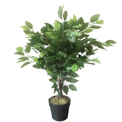 Image de Leaf Mini Ficus Artificiel Vert, 60 cm