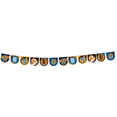 Image de Amscan International Nerf Bannière, 9903927, Multicolore