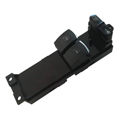 Image de Twowinds Interrupteur Boutons Lève Vitre Électrique Chromé Avant Gauche Golf 4 (1998 2005) B2 B3 B5 B6 (1999 A3 Fabia I 2009) 1J3959857AB