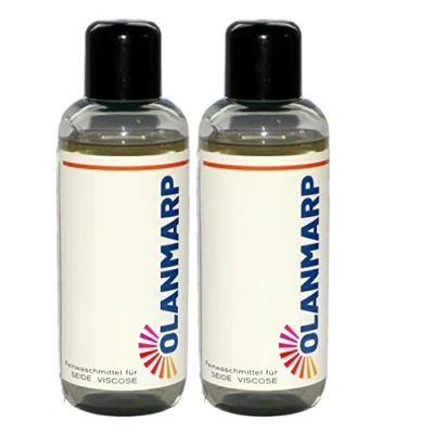 Image de Olanmarp Lessive concentrée pour soie brillante + viscose spéciale liquide &amp; économique soie, détergent doux (480 ml, sans filet à linge)