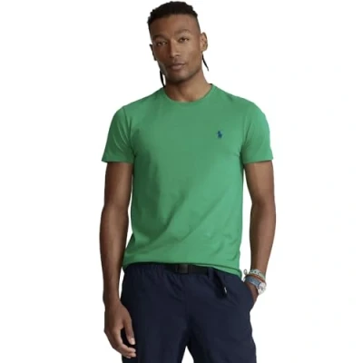 Image de Ralph Lauren T shirt en tricot Custom Slim Fit, Vert, XL