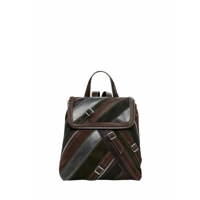 Image de Desigual Small WITH Straps AND Zippers Sac à dos, Femme, Taille: One Size, Brown