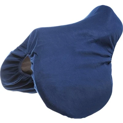 Image de EQUITHÈME Housse de Selle Fleece Polaire Bleu Marin Full