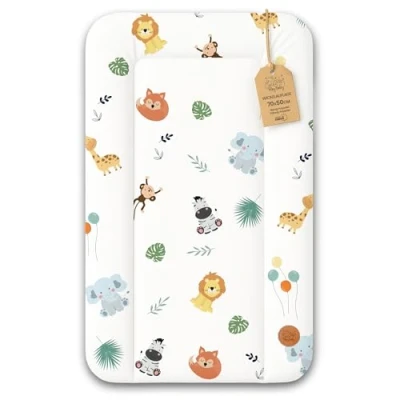 Image de Matelas a langer bebe 70x50 cm table à pour bébé avec plan, tapis imperméable facile nettoyer poser sur une machine laver ou commode Hemnes Malm Safari