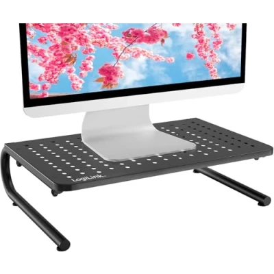 Image de LogiLink BP0059 Support de livres Notebook stand Noir Supports (Notebook stand, Noir, 33 cm (13&quot;), 81,3 (32&quot;), Aluminium, Plastique, Acier inoxydable, 20 kg)