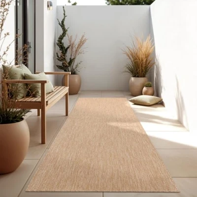 Image de Paco Home Tapis Intérieur Et Extérieur Balcon Terrasse Cuisine Monochrome Moucheté, Dimension:60x100 cm, Couleur:Pink