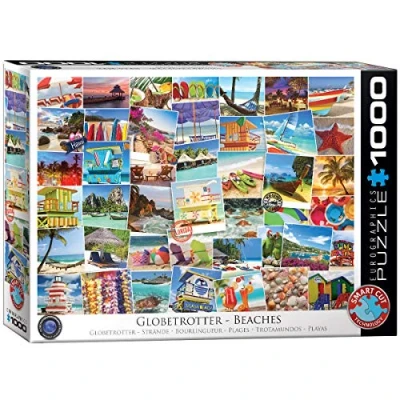 Image de Eurographics Puzzle Globetrotter Beaches 1000 Teile pour enfants, Taille: One Size, Multi coloured