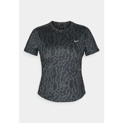 Image de Nike Performance Swift TOP Tshirt de sport Black/reflective silvercoloured, Femme, Taille: Large, silver/coloured