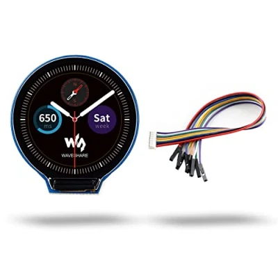 Image de LUCKFOX 1.28 inch 65K Color Display LCD Screen, Circular Screen Module, 240(H) x 240(V) Pixels, 4 Wire SPI Communication, 3.3V/5V, Compatible with Raspberry Pi/VisionFive2/Jetson Nano/STM32