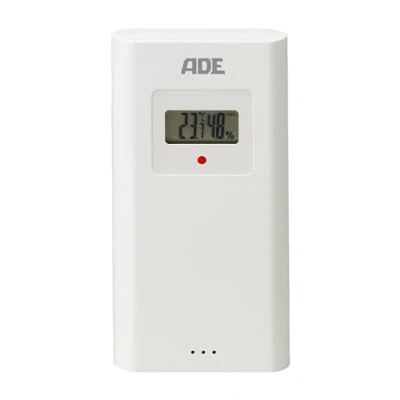 Image de ADE Capteur extérieur WS1002 pour station météo remplacement 3 canaux avec écran compatible WS2301, WS2302 blanc