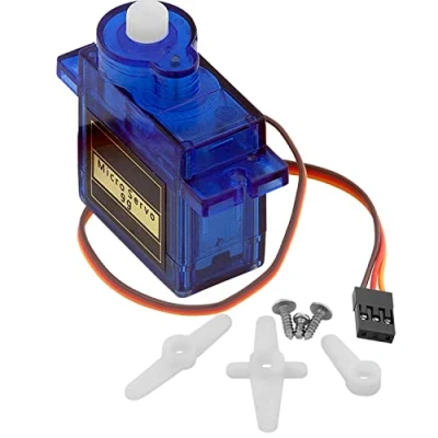 Image de AZDelivery 5 x Micro Servo Motor 9G compatible avec SG90 pour RC Robot Hélicoptère/Avion Arduino et Raspberry Pi Incluant un E Book!