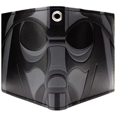 Image de Star Wars Casque de Darth Vader Rejoins Le Côté Obscur! Portefeuille Bi Fold Porte ID &amp; Cartes, Noir