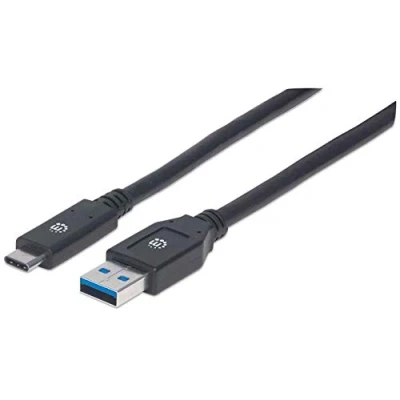 Image de Manhattan 354981 câble USB 3.2 Gen 1 (3.1 1) 3 m C A Noir Neuf