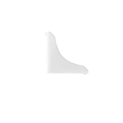 Image de DQ PP Baguette d&#039;angle Blanc brillant 13 x mm En PVC Pour plan de travail cuisine Barre finition murale table