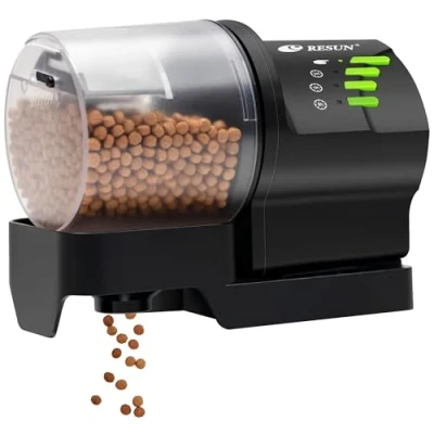 Image de Ycozy Aquarium Distributeur Nourriture Poisson, de Automatique Réglable Multifonctionnel Branchez Vous Mangeoire pour Vacances Tortue Resun AF2020