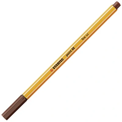 Image de STABILO Lot de 5 Stylo Feutres POINT 88 Pointe Fine 0,4 mm Brun
