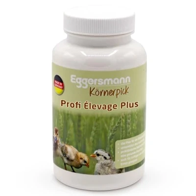Image de Eggersmann Körnerpick Profi Aufzucht Plus 180 g Complément alimentaire pour poussins Nourriture avec vitamines et probiotiques une croissance saine défense immunitaire