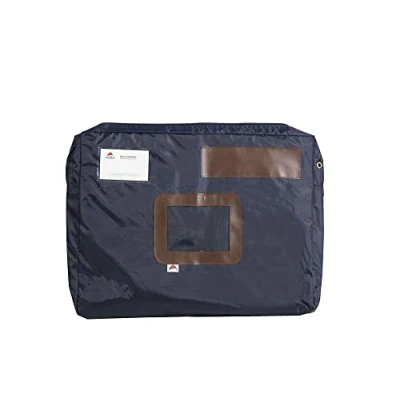 Image de ALBA Pochette navette bleue en PVC à soufflet dimensions : 42 x 32 5 cm