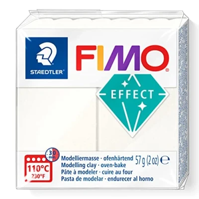 Image de STAEDTLER FIMO effect Pain pâte à modeler 57 g effet métallique blanc nacré 8010 08
