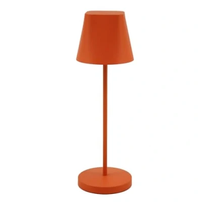 Image de Unilux AVA, Lampe de Bureau LED, Variation l’Intensité Lumineuse, Résistante à l’Eau, Pour l&#039;intérieur et l’extérieur, Antidérapante Stabilité, Orange, Moderne Design