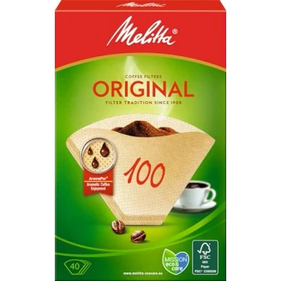 Image de Melitta 126033 filtres de papier 100/40, Couleur : Marron naturel