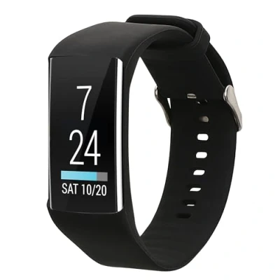 Image de kwmobile Bracelet compatible avec Polar A360 / A370 de rechange pour fitness tracker en TPU noir