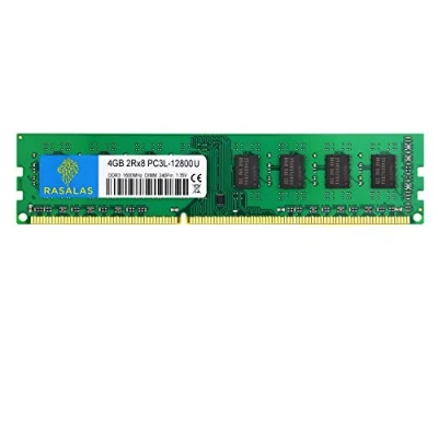 Image de Rasalas 4GB PC3 12800U DDR3 1600MHz Desktop Memory 240Pin 2RX8 CL11 1.35V UDIMM RAM for Computer