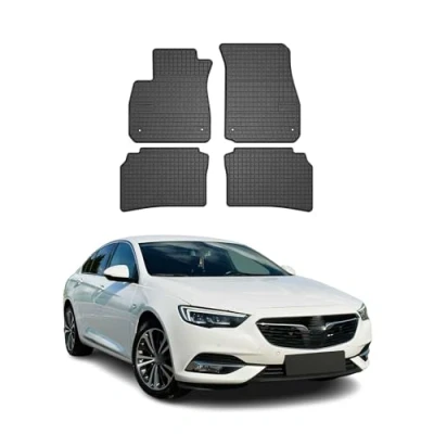 Image de Tapis de Sol Compatible avec Opel Insignia B 2017 2022 Caoutchouc Noir