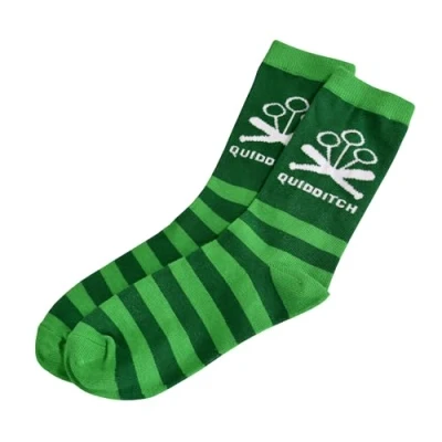 Image de Elbenwald Chaussettes Harry Potter Quidditch pour Hommes Femmes Unisexe en Coton Vert 40 43