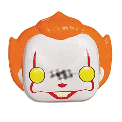 Image de Jakks Pacific Masque Pennywise Funko Pop Style du film ÇA Accessoire de Déguisement taille unique et tout âge Coupe classique, Look oversize Blanc