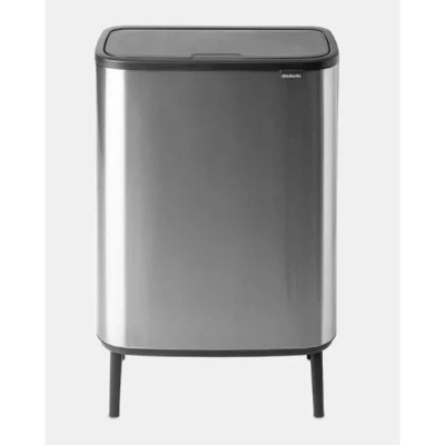 Image de BRABANTIA Poubelle Bo Touch Bin Hi 60 L Matt Steel Fingerprint Proof