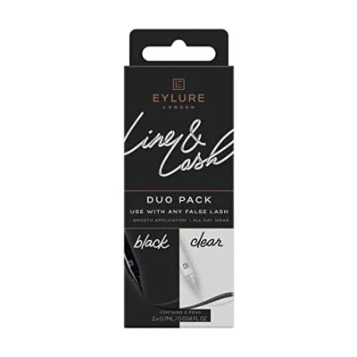 Image de Eylure Line and Lash DUO Kit Colle à cils Noir et Transparent