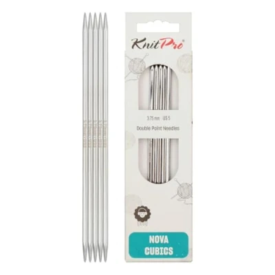 Image de KnitPro KP12128 Nova Cubique Aiguille Double Pointe Bois Multicolore 25 x 0,2 6,5 cm