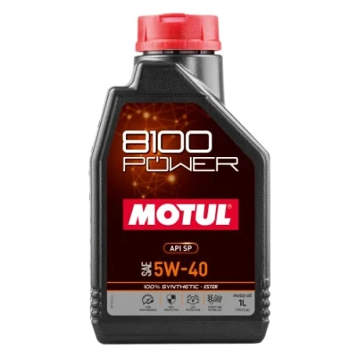Image de Motul 8100 POWER 5W 40 1I Huile moteur 111808 CHEVROLET: Spark, Aveo / Kalos 3/5 portes, LOTUS: Exige Coupe, Elise S2, Exige, ASTON MARTIN: DB7 Coupe