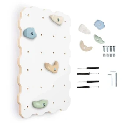 Image de MAMOI® Mur Escalade pour Enfant, Module d&#039;escalade Interieur Bebe, descalade avec Prises Escalade, Planche à partir de
