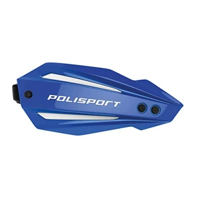 Image de POLISPORT 8308600004 Protège mains BULLIT FWA 2 points de fixation avec barre en plastique Style MX kit montage inclus compatible tous les modèles MX/enduro couleur bleu