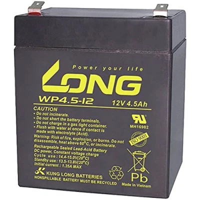 Image de Kung Long VDS Batterie au plomb AGM WP4.5 12, 12 V, 4,5 Ah