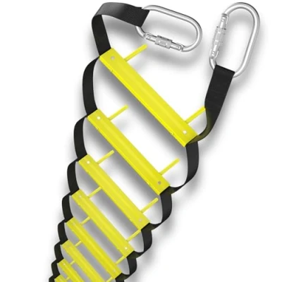 Image de ISOP Échelle à feu 7,5 m rétractable pour Maisons 3 étages Compact et Portable tricotée adaptée Les balcons