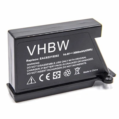Image de vhbw Batterie Compatible avec LG HOM BOT VR7428SP, VR8600RB, VR8600RR, VRF4042 Robot électroménager (3000mAh, 14,4V, Li ION)