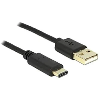 Image de DeLOCK Câble USB C (M) pour 2.0 3 A 2 m noir