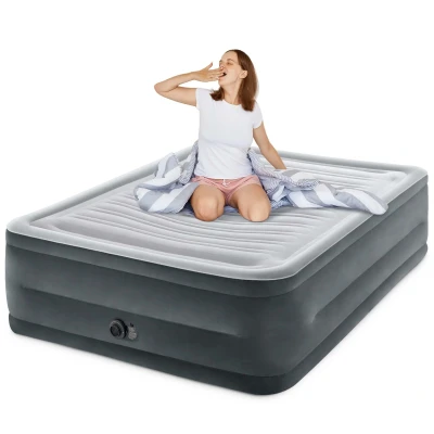 Image de Intex Queen Comfort 64418ND Matelas Gonflable en Peluche avec Fiber Tech RP Taille gonflée : 152 cm x 203 56